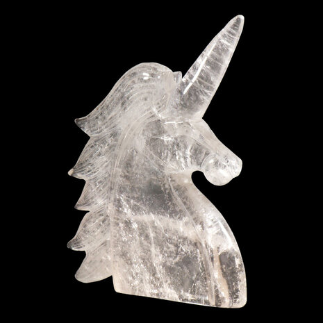 Bergkristal eenhoorn 22,5 x 14 x 2,6 cm | 898 gram