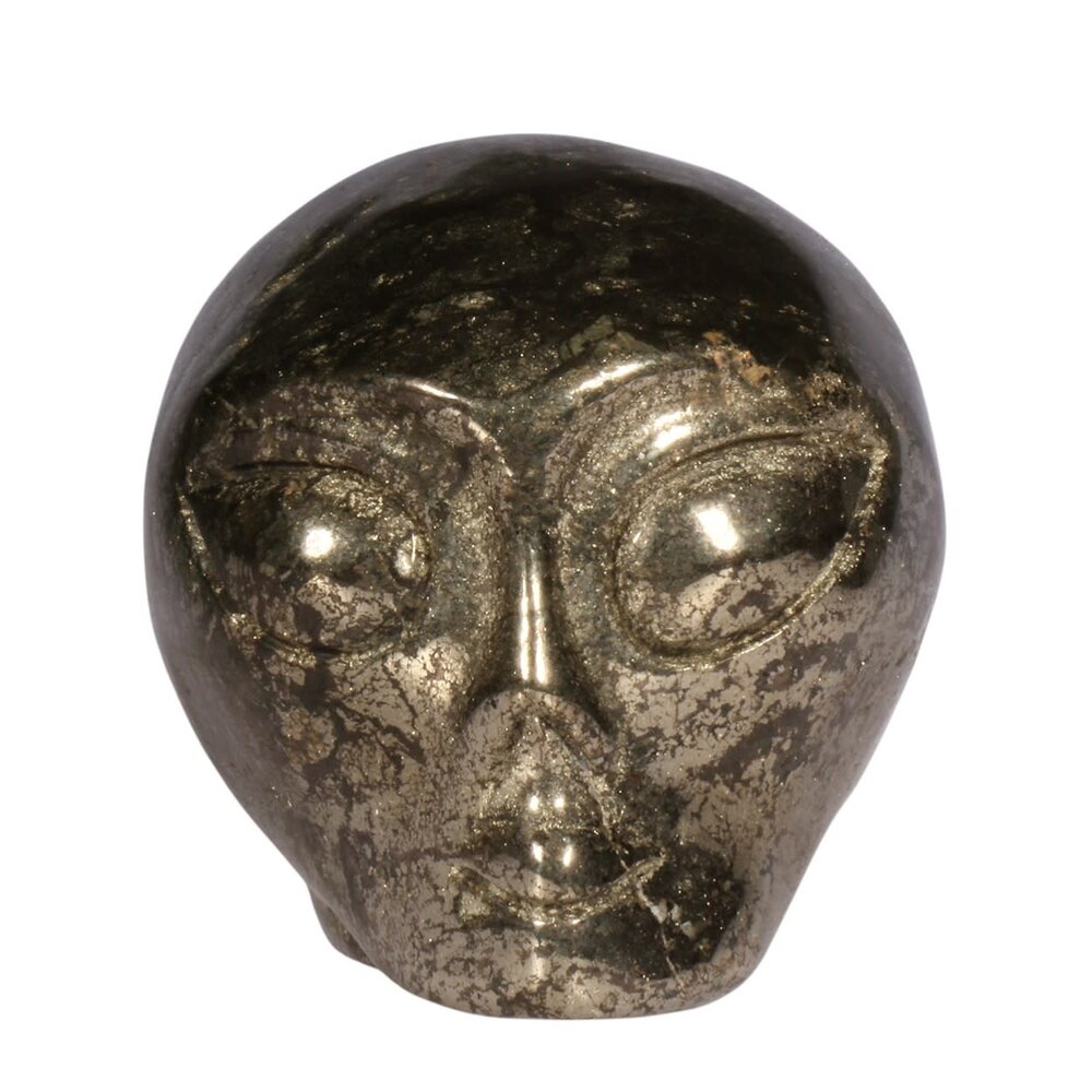 Pyriet alien schedel 8,1 x 6,2 x 6,6 cm | 729 gram