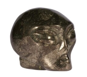 Pyriet alien schedel 10,2 x 7,8 x 8,2 cm | 1450 gram