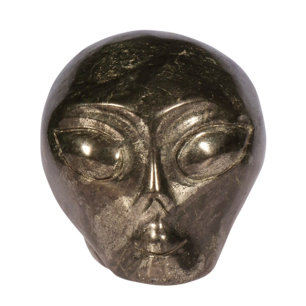 Pyriet alien schedel 10,2 x 7,8 x 8,2 cm | 1450 gram