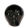 Obsidiaan (zilver) alien schedel 8,8 x 6,1 x 6,5 cm | 403 gram