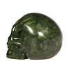 Jade kristallen schedel 7,8 x 5,6 x 6,3 cm | 352 gram