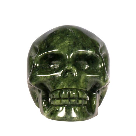 Jade kristallen schedel 7,7 x 5,6 x 5,9 cm | 331 gram