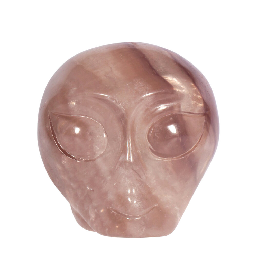 Fluoriet alien schedel 8 x 6 x 6,5 cm | 542 gram