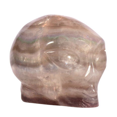 Fluoriet alien schedel 10,4 x 7,8 x 8,2 cm | 1070 gram