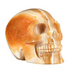 Calciet (oranje) kristallen schedel 10,4 x 6,9 x 7,5 cm | 805 gram