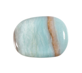 Amazoniet steen plat gepolijst