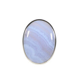 Zilveren ring chalcedoon maat 19 1/2 | ovaal 2,8 x 2 cm Zilveren ring chalcedoon maat 19 1/2 | ovaal 2,8 x 2 cm