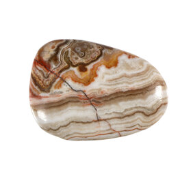 Agaat (kant) steen plat gepolijst Agaat (kant) steen plat gepolijst