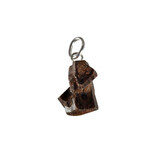 Stauroliet hanger ruw met zilveren oogje