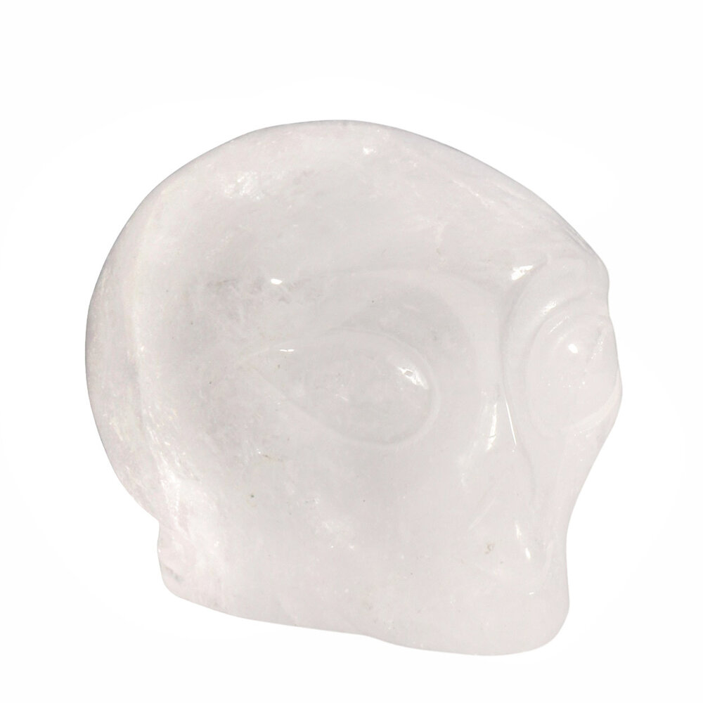 Bergkristal alien schedel 8,4 x 5,9 x 6,4 cm | 441 gram Bergkristal alien schedel 8,4 x 5,9 x 6,4 cm | 441 gram
