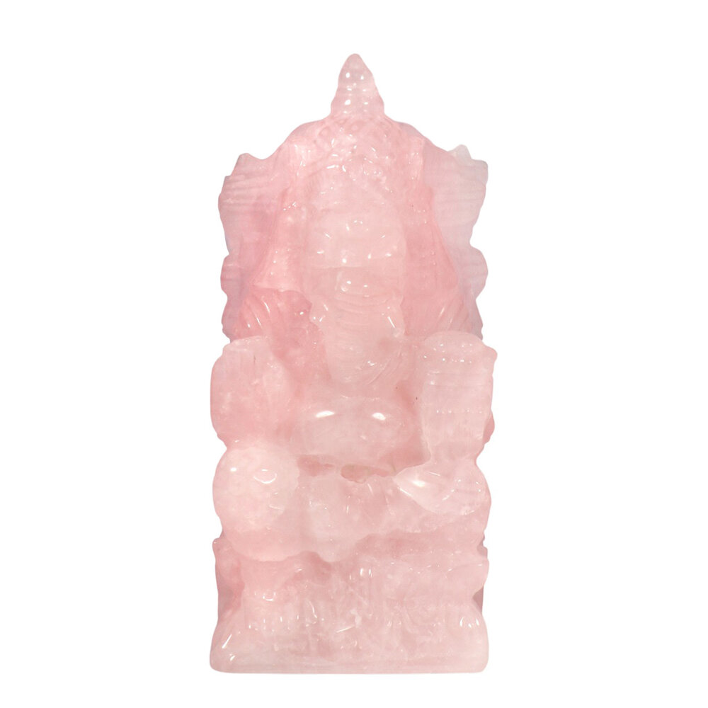 Rozenkwarts Ganesh 15 x 7 x 6,5 cm | 1051 gram Rozenkwarts Ganesh 15 x 7 x 6,5 cm | 1051 gram