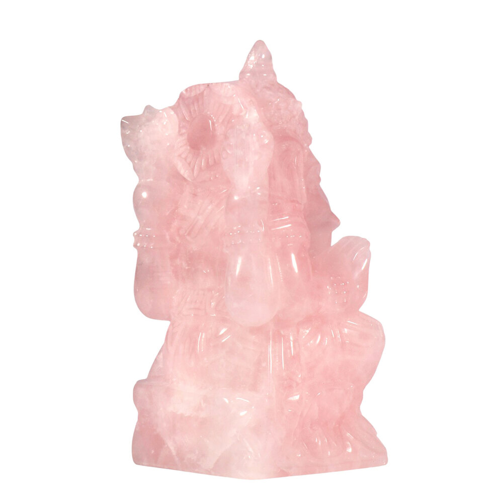 Rozenkwarts Ganesh 15 x 7 x 6,5 cm | 1051 gram Rozenkwarts Ganesh 15 x 7 x 6,5 cm | 1051 gram