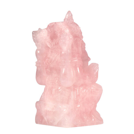 Rozenkwarts Ganesh 15 x 7 x 6,5 cm | 1051 gram Rozenkwarts Ganesh 15 x 7 x 6,5 cm | 1051 gram