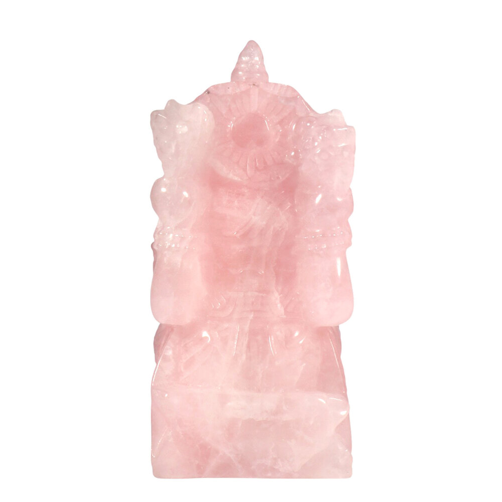 Rozenkwarts Ganesh 15 x 7 x 6,5 cm | 1051 gram Rozenkwarts Ganesh 15 x 7 x 6,5 cm | 1051 gram