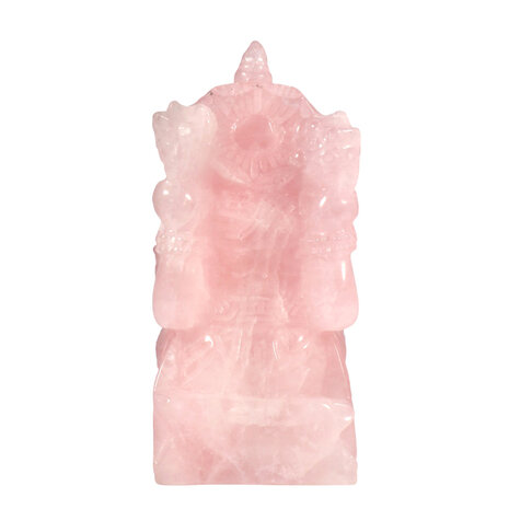 Rozenkwarts Ganesh 15 x 7 x 6,5 cm | 1051 gram Rozenkwarts Ganesh 15 x 7 x 6,5 cm | 1051 gram