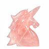 Rozenkwarts eenhoorn 17,5 x 11 x 3,2 cm | 691 gram Rozenkwarts eenhoorn 17,5 x 11 x 3,2 cm | 691 gram