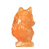 Calciet (oranje) wolvenkop 7,8 x 4,3 x 6,1 cm Calciet (oranje) wolvenkop 7,8 x 4,3 x 6,1 cm