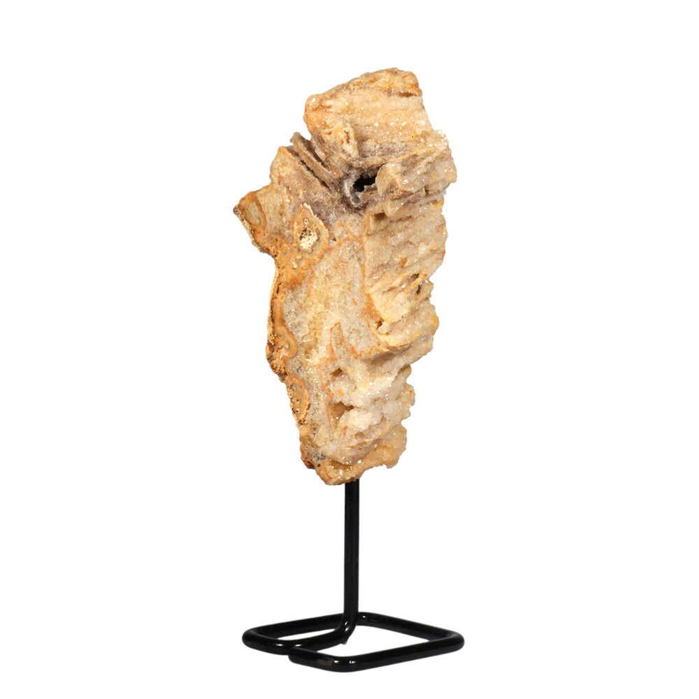 Amethist (roze) op standaard 18 x 11 x 3,5 cm | 1079 gram Amethist (roze) op standaard 18 x 11 x 3,5 cm | 1079 gram