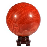 Jaspis (rood) bol op standaard 148 mm | 5020 gram
