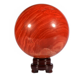 Jaspis (rood) bol op standaard 148 mm | 5020 gram Jaspis (rood) bol op standaard 148 mm | 5020 gram