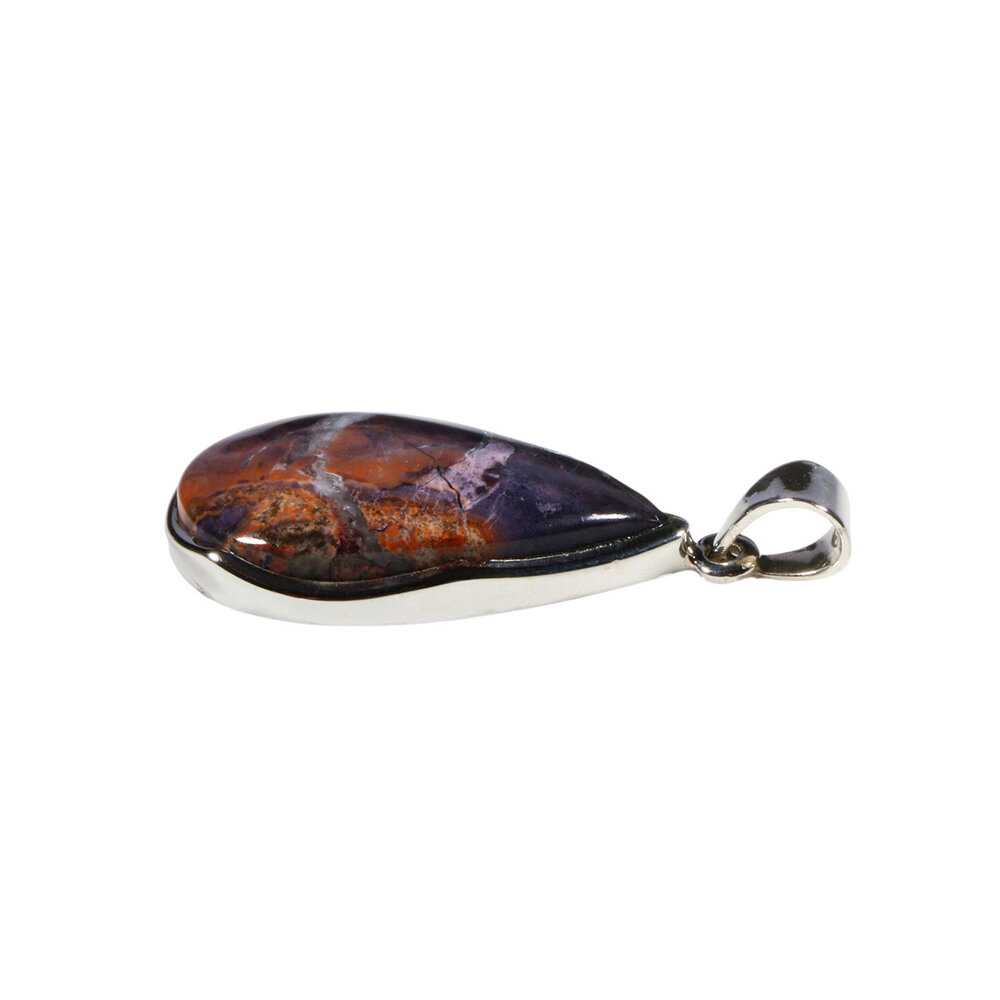 Zilveren hanger Tiffany stone | druppel 3 x 1,7 cm