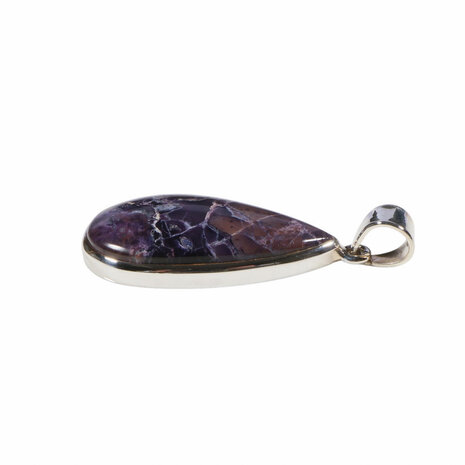 Zilveren hanger Tiffany stone | druppel 3,1 x 1,4 cm