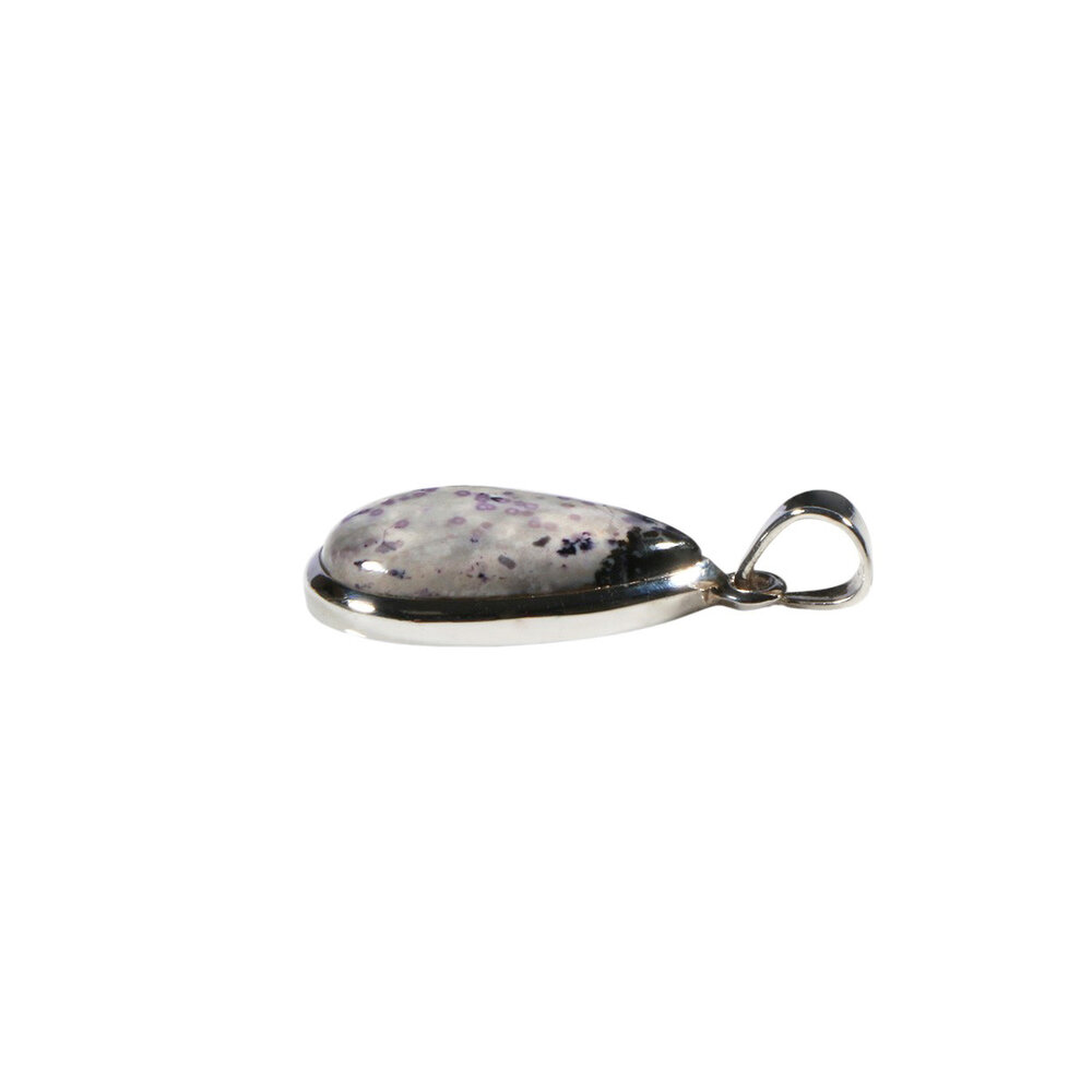 Zilveren hanger Tiffany stone | druppel 2,1 x 1,3 cm