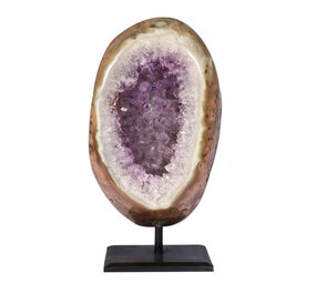 Amethist geode op standaard 20 x 12,5 x 6,5 cm | 3011 gram Amethist geode op standaard 20 x 12,5 x 6,5 cm | 3011 gram