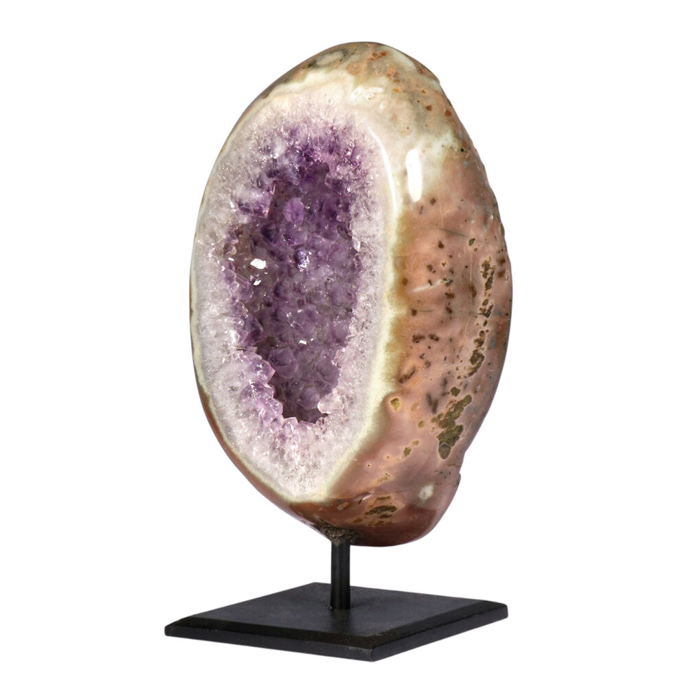 Amethist geode op standaard 20 x 12,5 x 6,5 cm | 3011 gram Amethist geode op standaard 20 x 12,5 x 6,5 cm | 3011 gram