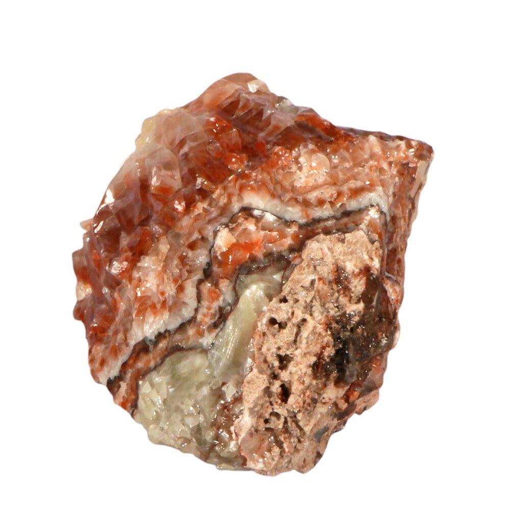 Calciet (regenboog) ruw 14,5 x 11 x 8,5 cm | 1457 gram