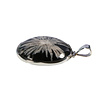 Zilveren hanger chrysant | rond 3,7 cm