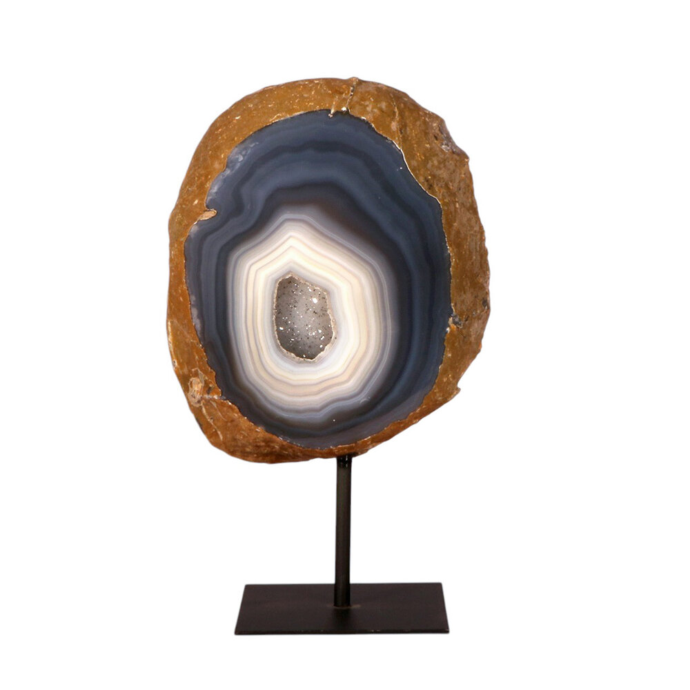 Agaat op standaard 13,8 x 12 x 5,4 cm | 1684 gram