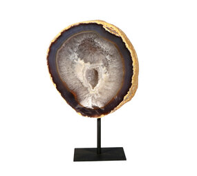 Agaat op standaard 15,3 x 14,1 x 4,5 cm | 1750 gram