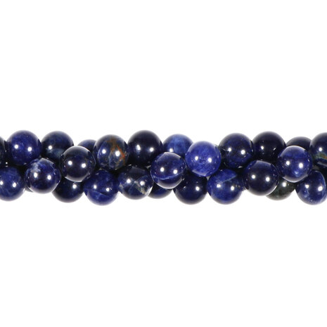 Sodaliet kralen rond 8 mm (streng van 40 cm)