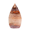 Amethist met kantagaat sculptuur vlam 9 - 11 cm Amethist met kantagaat sculptuur vlam 9 - 11 cm