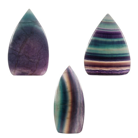 Fluoriet (multicolour) sculptuur A-kwaliteit 7 - 10 cm