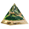 Orgonite piramide jaspis (oceaan) 12,5 x 12,5 x 15 cm | 760 gram