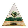 Orgonite piramide jaspis (oceaan) 12,5 x 12,5 x 15 cm | 760 gram