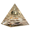 Orgonite piramide metatron's cube met pyriet 10,5 x 10,5 x 10,5 cm | 504 gram Orgonite piramide metatron's cube met pyriet 10,5 x 10,5 x 10,5 cm | 504 gram
