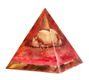 Orgonite piramide mookaiet 14,5 x 14,5 x 14,5 cm | 1341 gram