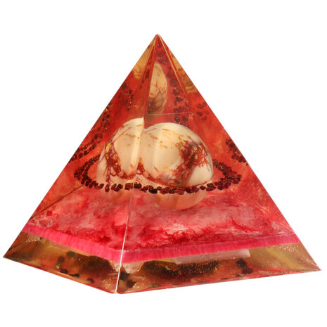 Orgonite piramide mookaiet 14,5 x 14,5 x 14,5 cm | 1341 gram