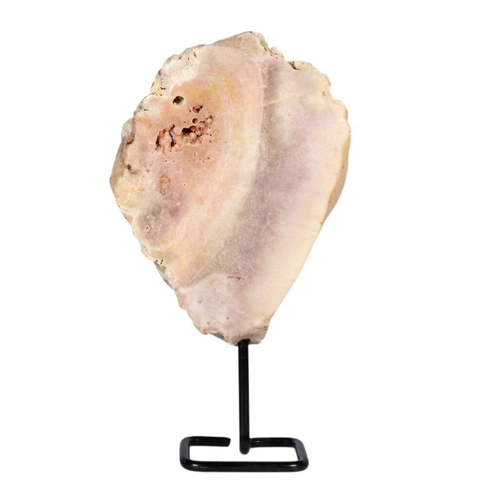 Amethist (roze) op standaard 18 x 12,5 x 3 cm | 912 gram