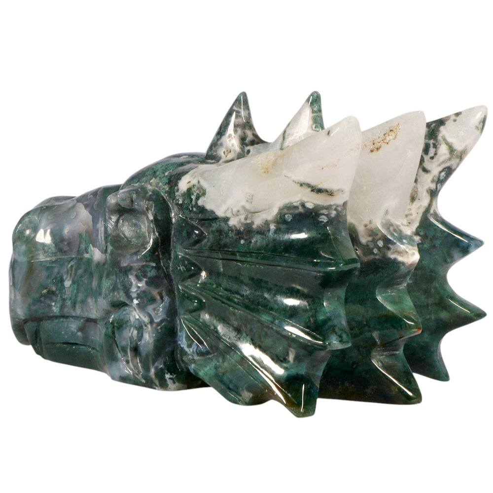 Mosagaat draken schedel 22 x 12 x 9,5 cm | 4587 gram