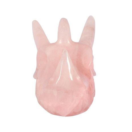Rozenkwarts draken schedel 22 x 12 x 9,5 cm | 2421 gram