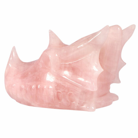Rozenkwarts draken schedel 22 x 12 x 9,5 cm | 2421 gram