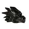 Obsidiaan (zwart) draken schedel 10 x 4,3 x 6 cm