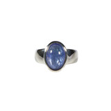 Zilveren ring tanzaniet maat 17 | ovaal 1,2 x 0,9 cm