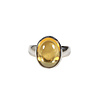 Zilveren ring citrien maat 17 | ovaal 1,4 x 1 cm Zilveren ring citrien maat 17 | ovaal 1,4 x 1 cm