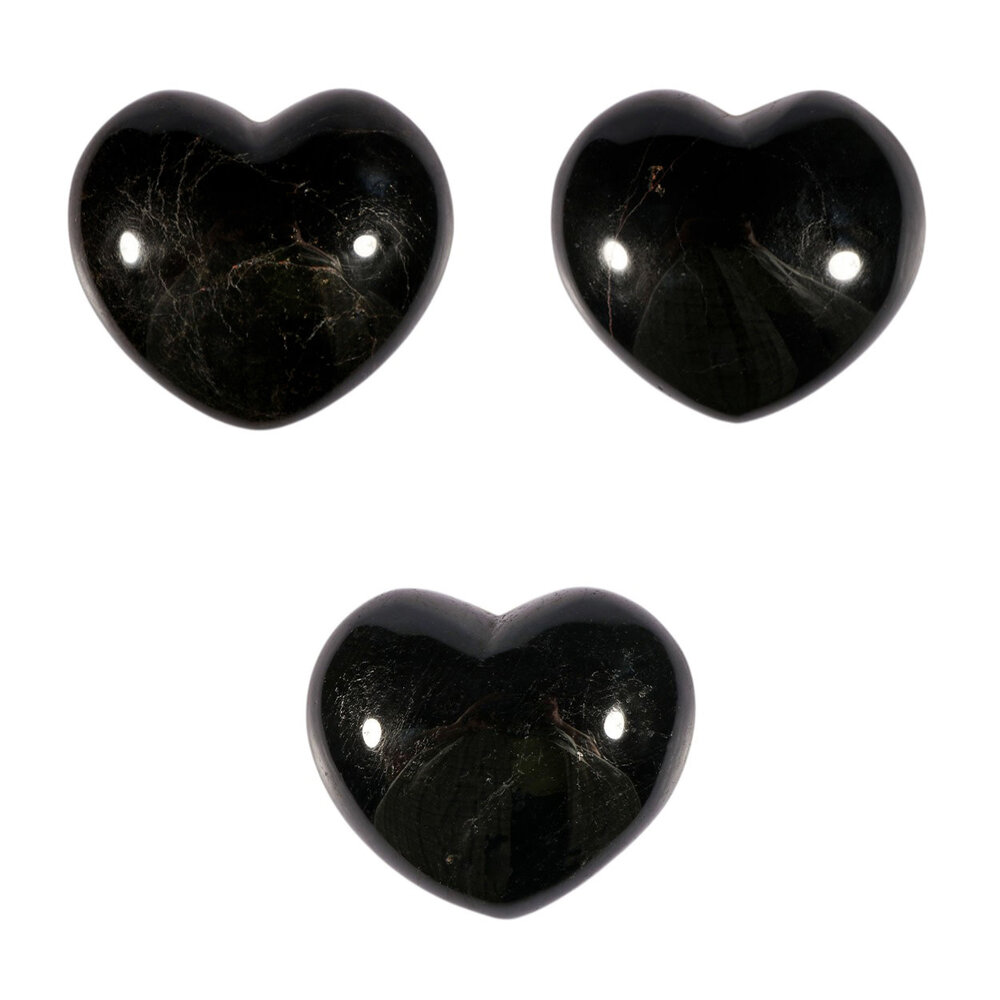 Toermalijn (zwart) edelsteen hart 7,3 - 8 cm Toermalijn (zwart) edelsteen hart 7,3 - 8 cm